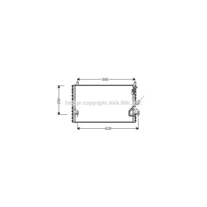 Condenseur, climatisation AVA QUALITY COOLING MS5196