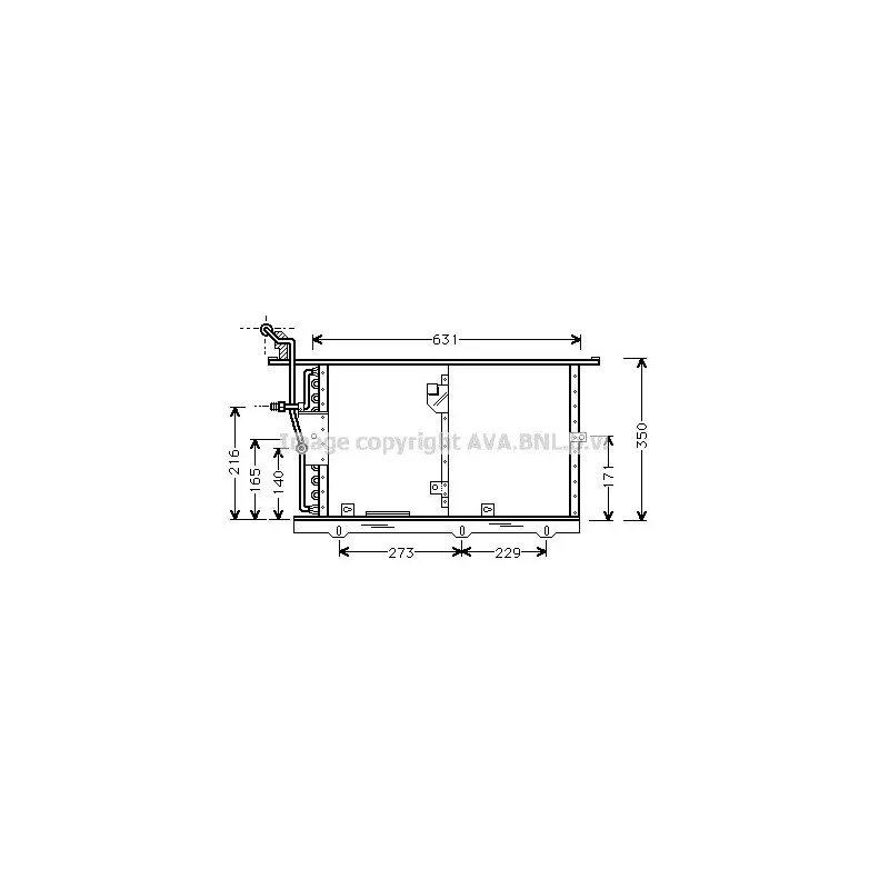 Condenseur, climatisation AVA QUALITY COOLING MS5201