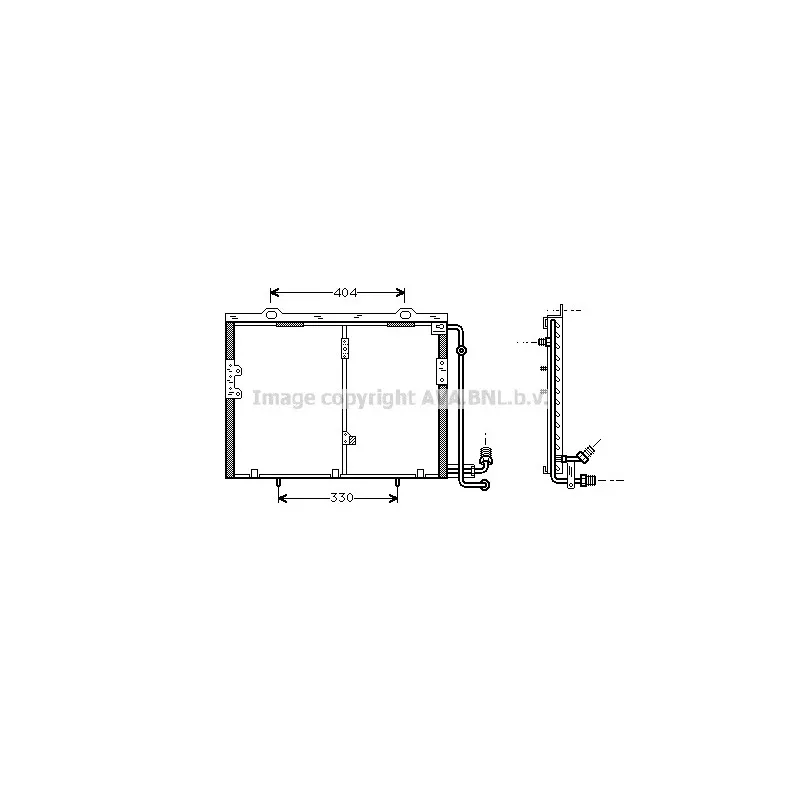 Condenseur, climatisation AVA QUALITY COOLING MS5207
