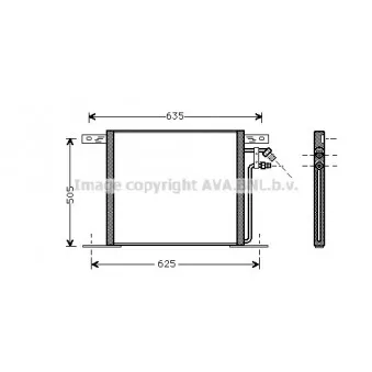 Condenseur, climatisation AVA QUALITY COOLING MS5220