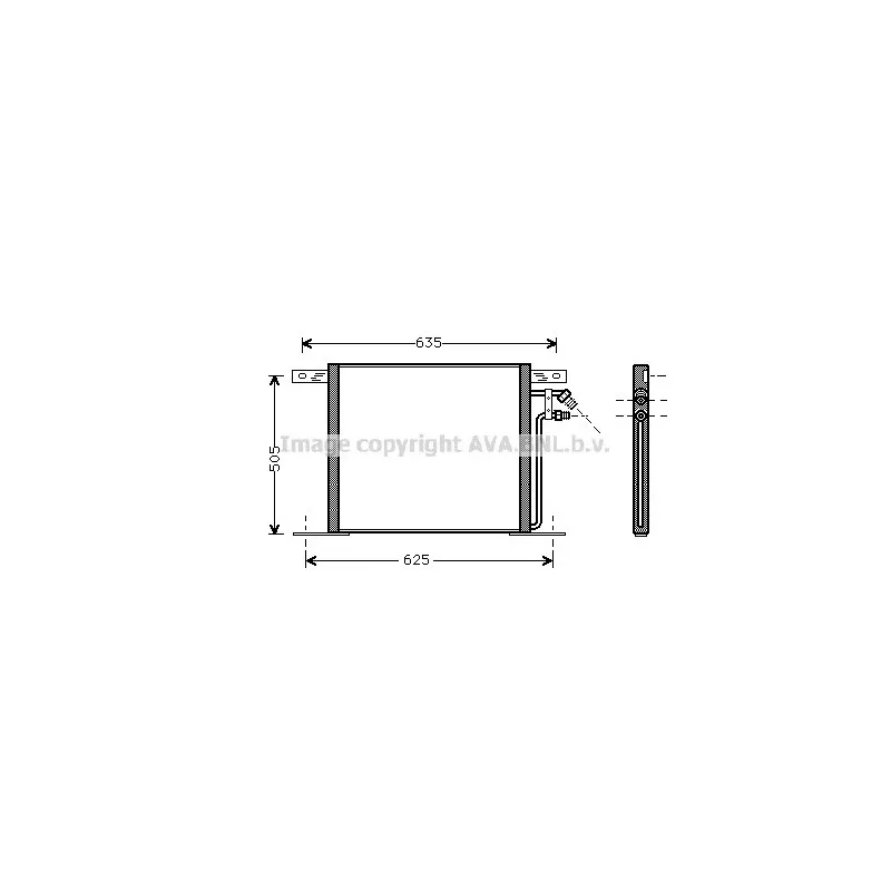 Condenseur, climatisation AVA QUALITY COOLING MS5220