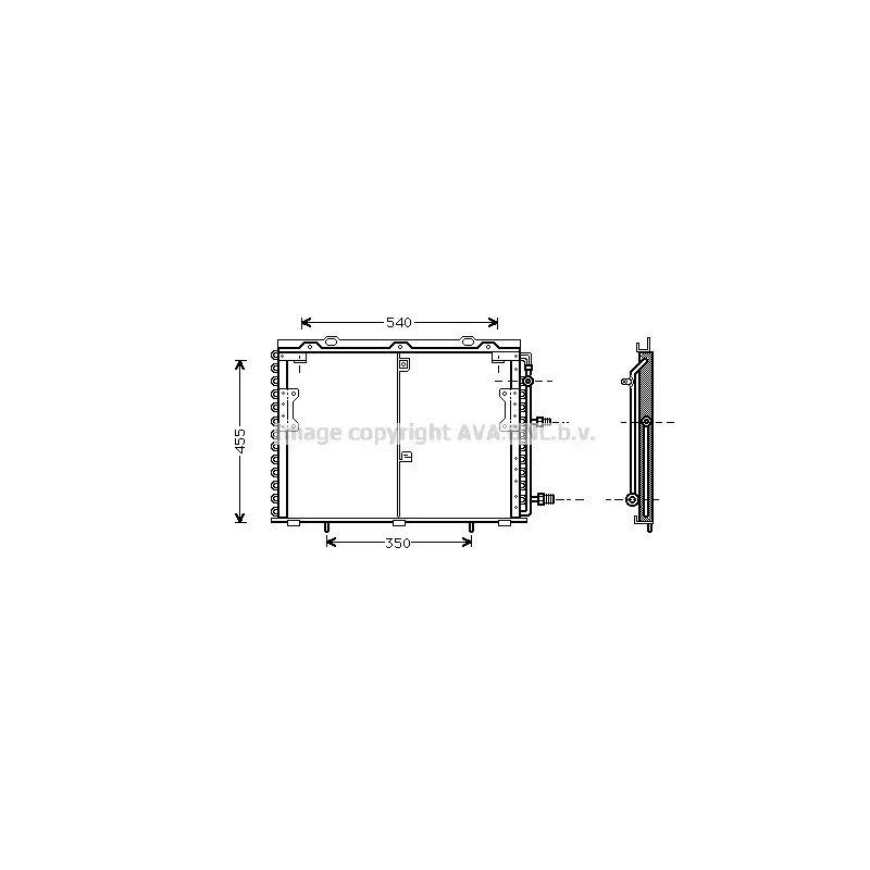Condenseur, climatisation AVA QUALITY COOLING MS5221