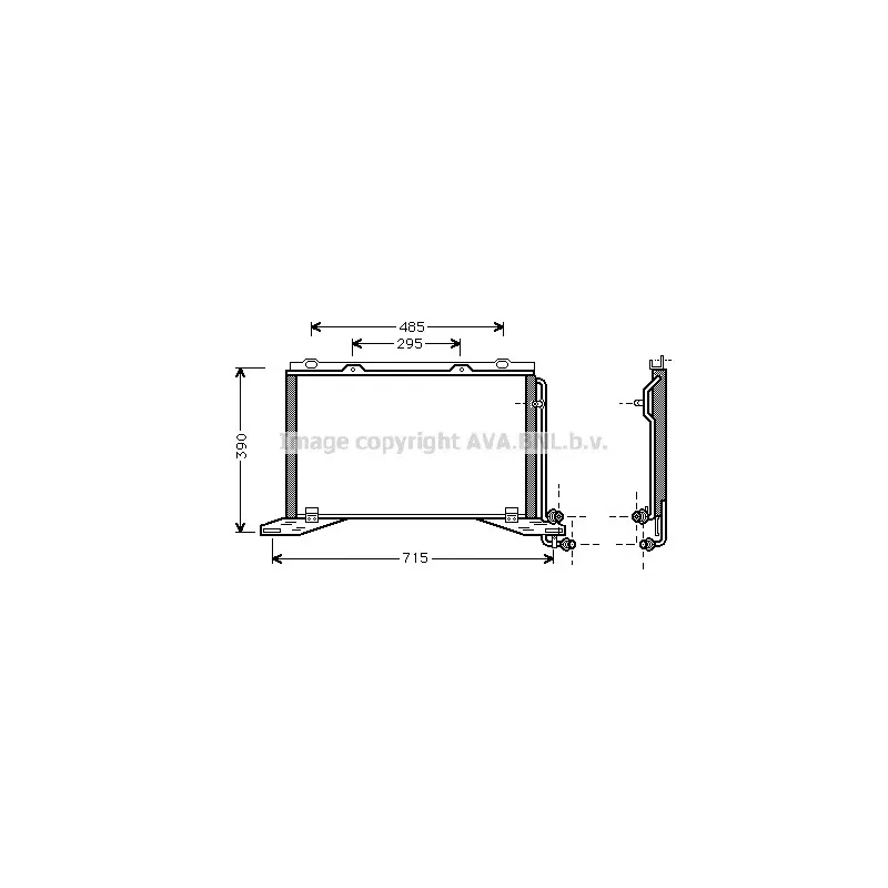 Condenseur, climatisation AVA QUALITY COOLING MS5222