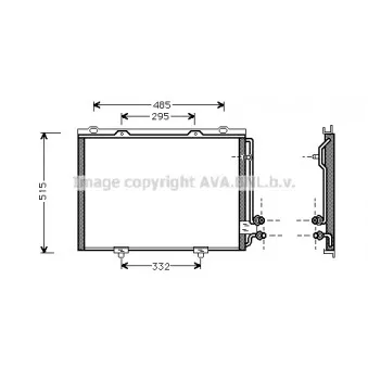Condenseur, climatisation AVA QUALITY COOLING MS5232