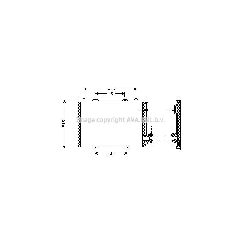 Condenseur, climatisation AVA QUALITY COOLING MS5232