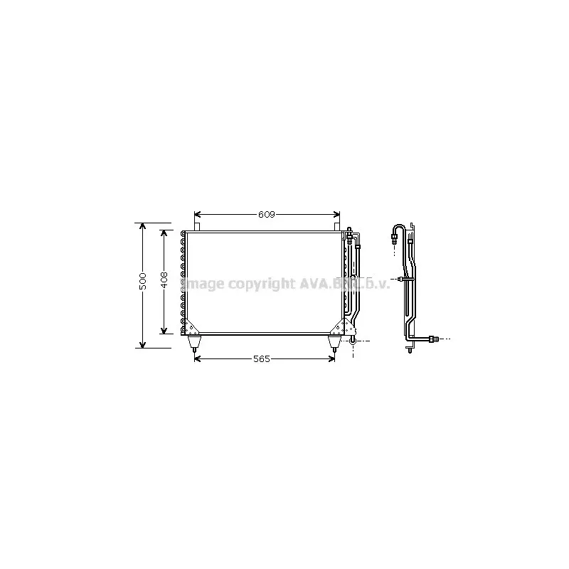 Condenseur, climatisation AVA QUALITY COOLING MS5299