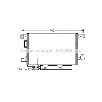 Condenseur, climatisation AVA QUALITY COOLING MS5360D