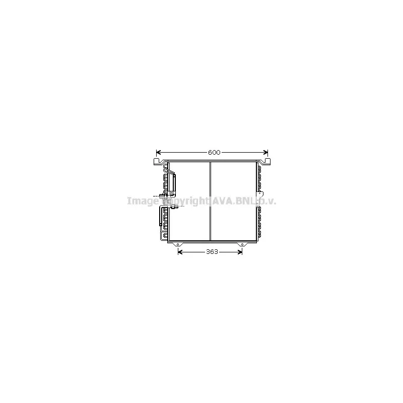 Condenseur, climatisation AVA QUALITY COOLING MS5388