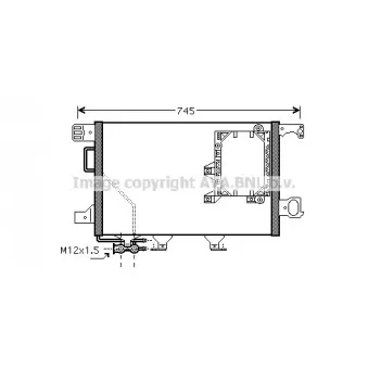 Condenseur, climatisation AVA QUALITY COOLING MS5391