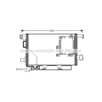 Condenseur, climatisation AVA QUALITY COOLING MS5391D