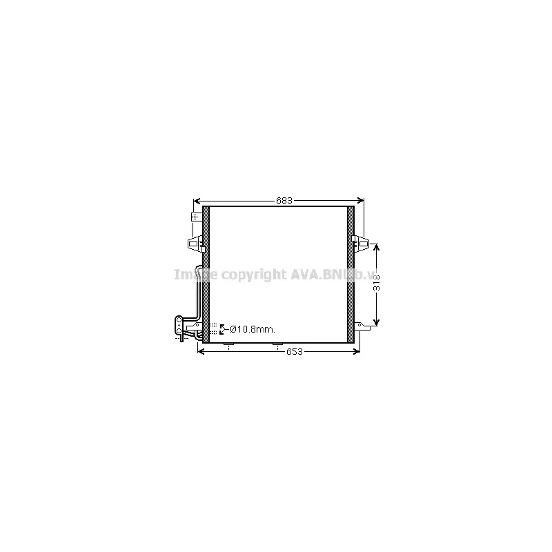 Condenseur, climatisation AVA QUALITY COOLING MS5406