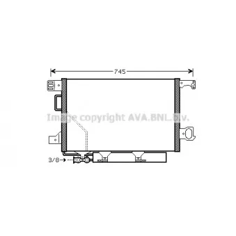 Condenseur, climatisation AVA QUALITY COOLING MS5435D