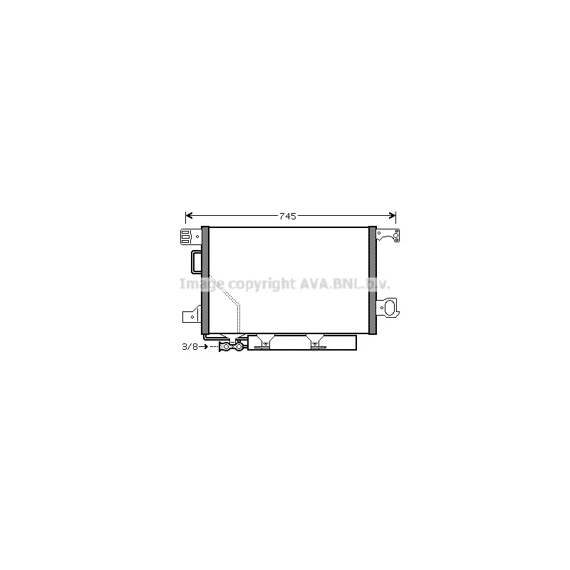 Condenseur, climatisation AVA QUALITY COOLING MS5435D