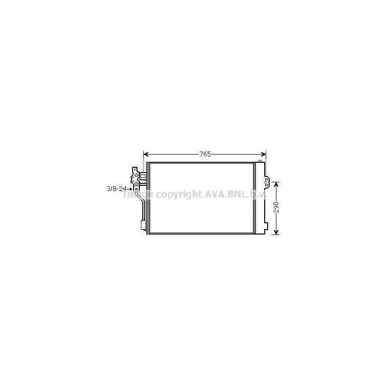 Condenseur, climatisation AVA QUALITY COOLING MS5484D
