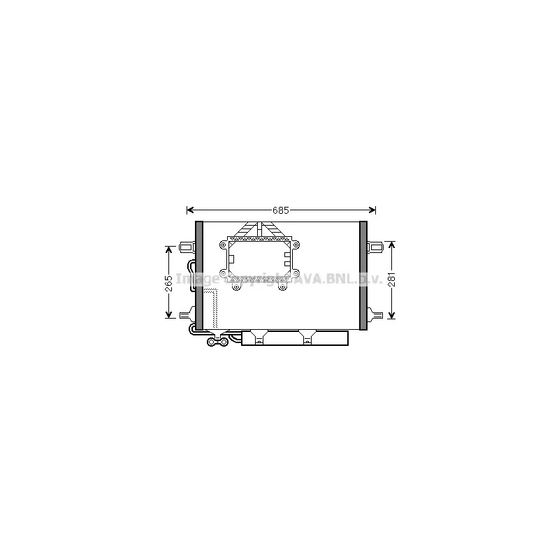Condenseur, climatisation AVA QUALITY COOLING MS5562D