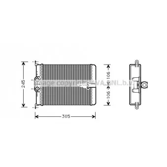 Système de chauffage AVA QUALITY COOLING MS6187