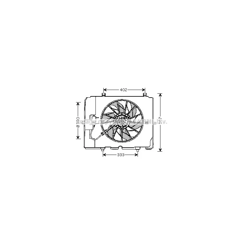 Ventilateur, refroidissement du moteur AVA QUALITY COOLING MS7502