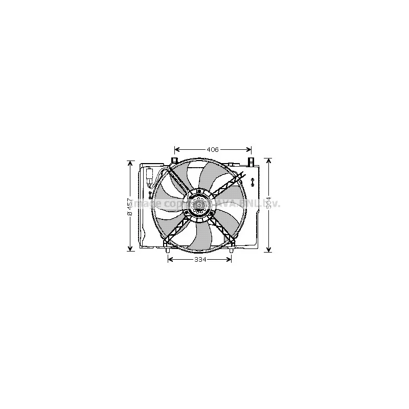 Ventilateur, refroidissement du moteur AVA QUALITY COOLING MS7504