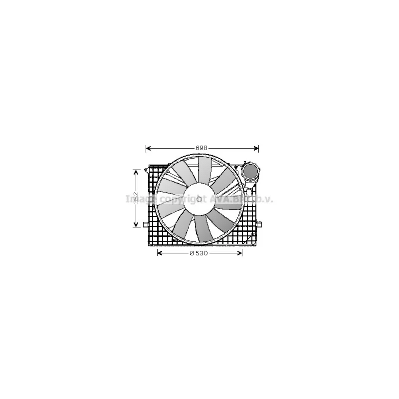 Ventilateur, refroidissement du moteur AVA QUALITY COOLING MS7505
