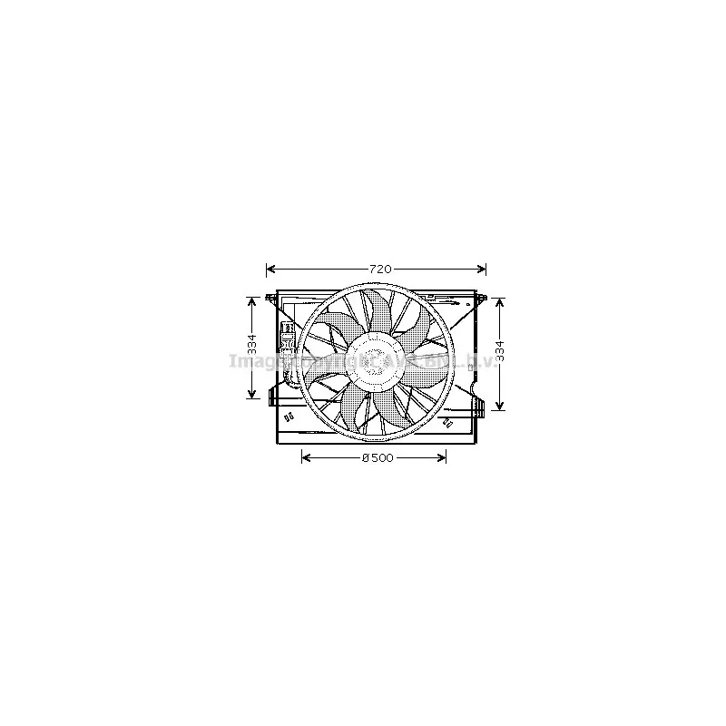 Ventilateur, refroidissement du moteur AVA QUALITY COOLING MS7508