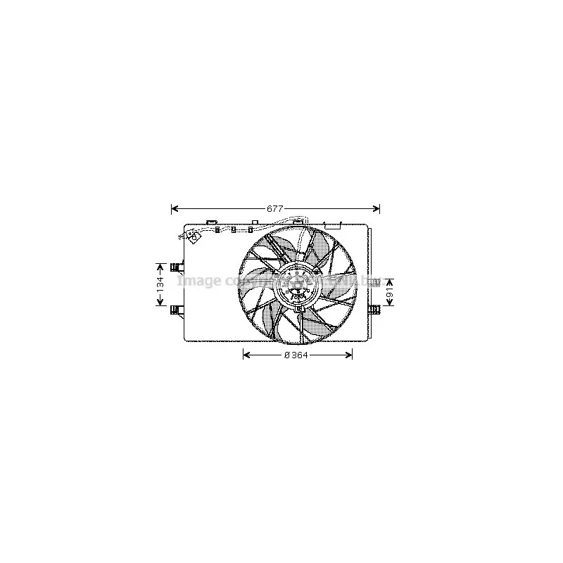 Ventilateur, refroidissement du moteur AVA QUALITY COOLING MS7509