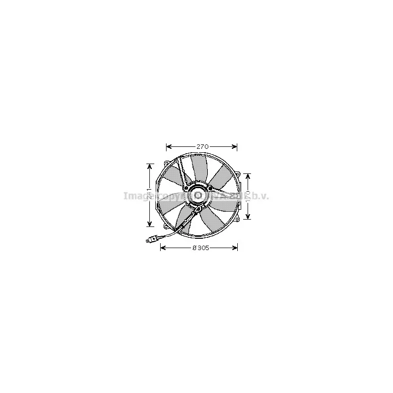 Ventilateur, refroidissement du moteur AVA QUALITY COOLING MS7512