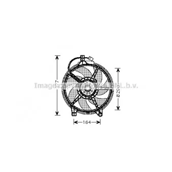 Ventilateur, refroidissement du moteur AVA QUALITY COOLING MS7517