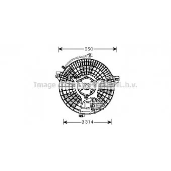 Ventilateur, refroidissement du moteur AVA QUALITY COOLING MS7518