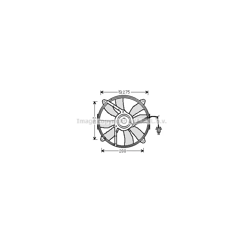 Ventilateur, refroidissement du moteur AVA QUALITY COOLING MS7521