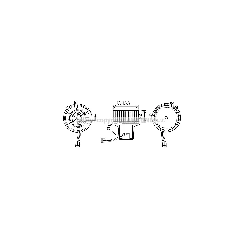 Moteur électrique, pulseur d'air habitacle AVA QUALITY COOLING MS8630