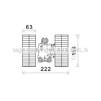 Moteur électrique, pulseur d'air habitacle AVA QUALITY COOLING MS8633
