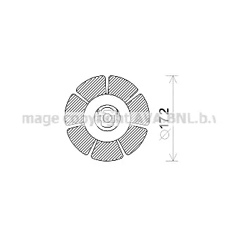 Moteur électrique, pulseur d'air habitacle AVA QUALITY COOLING MS8662