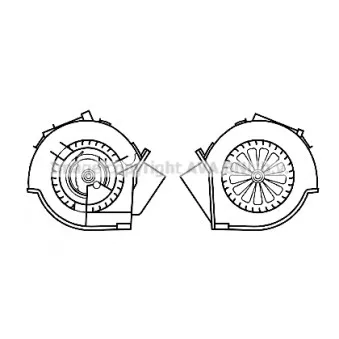 Moteur électrique, pulseur d'air habitacle AVA QUALITY COOLING MS8664