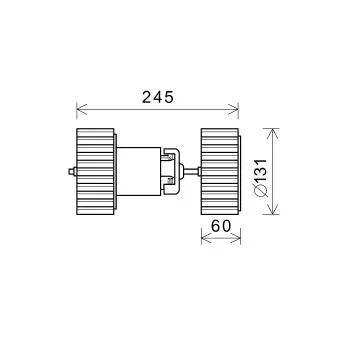 Moteur électrique, pulseur d'air habitacle AVA QUALITY COOLING MS8675