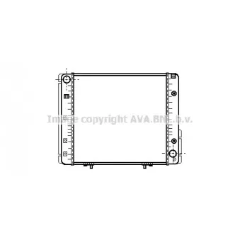Radiateur, refroidissement du moteur AVA QUALITY COOLING MSA2065
