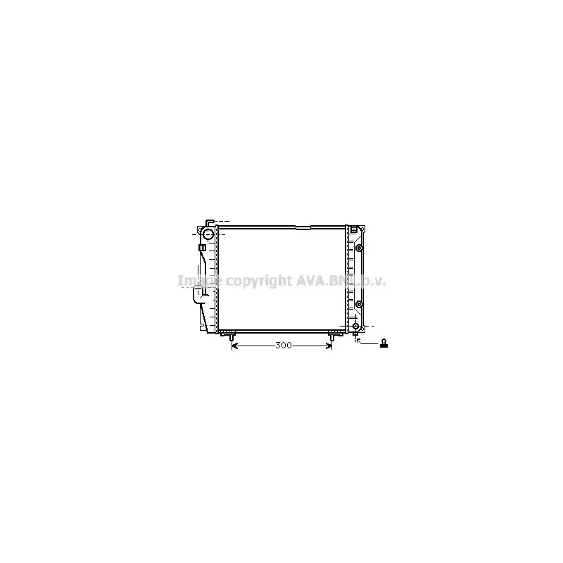 Radiateur, refroidissement du moteur AVA QUALITY COOLING MSA2069