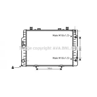 Radiateur, refroidissement du moteur AVA QUALITY COOLING