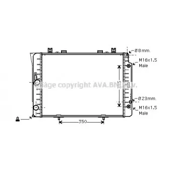 Radiateur, refroidissement du moteur AVA QUALITY COOLING