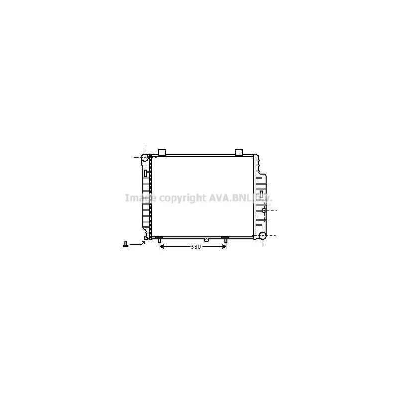 Radiateur, refroidissement du moteur AVA QUALITY COOLING MSA2155