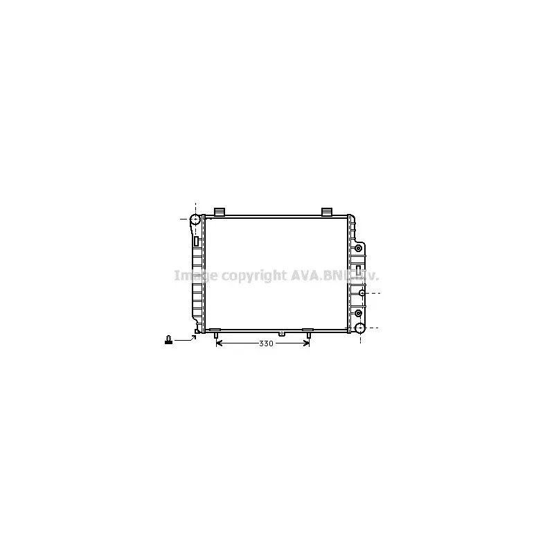 Radiateur, refroidissement du moteur AVA QUALITY COOLING MSA2156