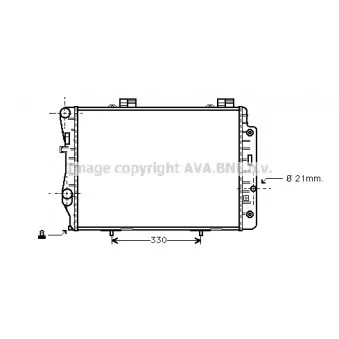 Radiateur, refroidissement du moteur AVA QUALITY COOLING