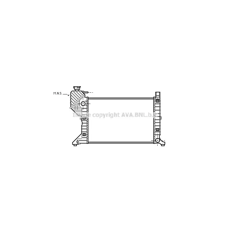 Radiateur, refroidissement du moteur AVA QUALITY COOLING MSA2181