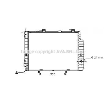 Radiateur, refroidissement du moteur AVA QUALITY COOLING