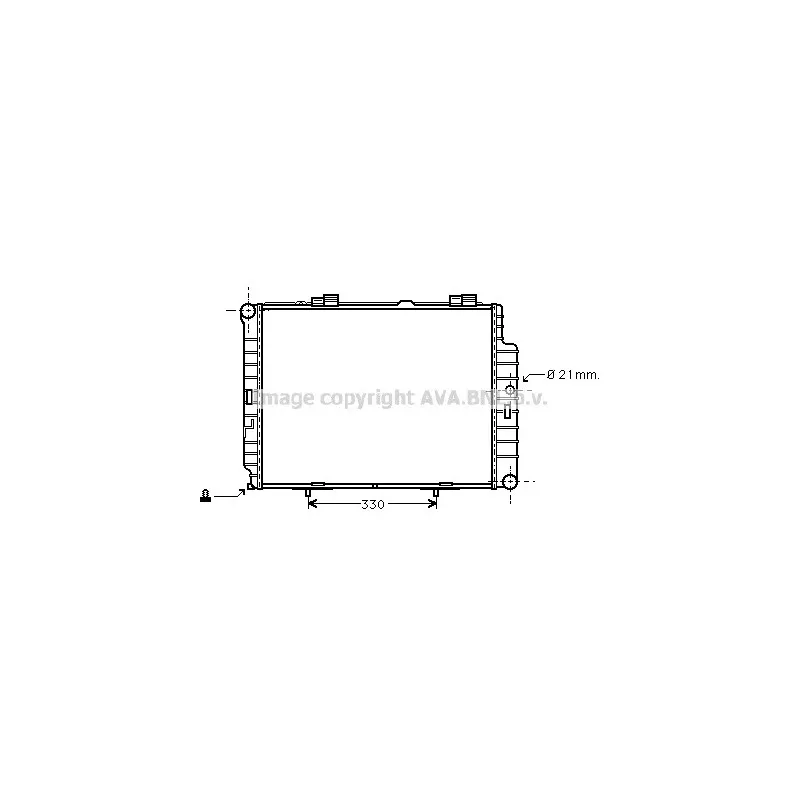 Radiateur, refroidissement du moteur AVA QUALITY COOLING MSA2287