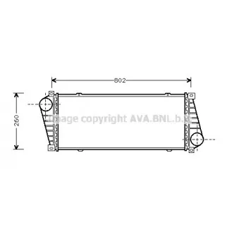 Intercooler, échangeur AVA QUALITY COOLING MSA4217