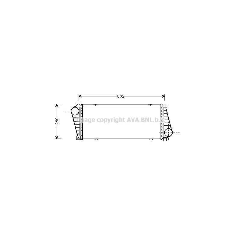 Intercooler, échangeur AVA QUALITY COOLING MSA4217