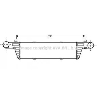 Intercooler, échangeur AVA QUALITY COOLING MSA4224