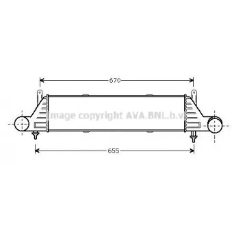 Intercooler, échangeur AVA QUALITY COOLING MSA4260