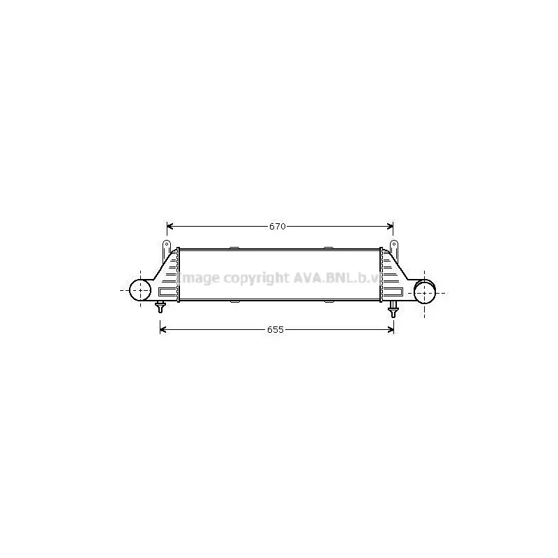 Intercooler, échangeur AVA QUALITY COOLING MSA4260