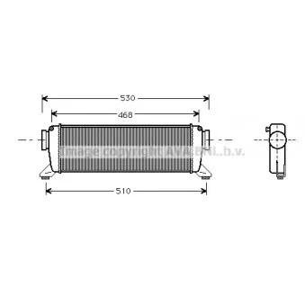 Intercooler, échangeur AVA QUALITY COOLING MSA4261